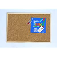 Tablero de corcho con marco de madera (40X30) con 4 chinchetas